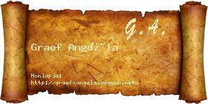 Graef Angéla névjegykártya